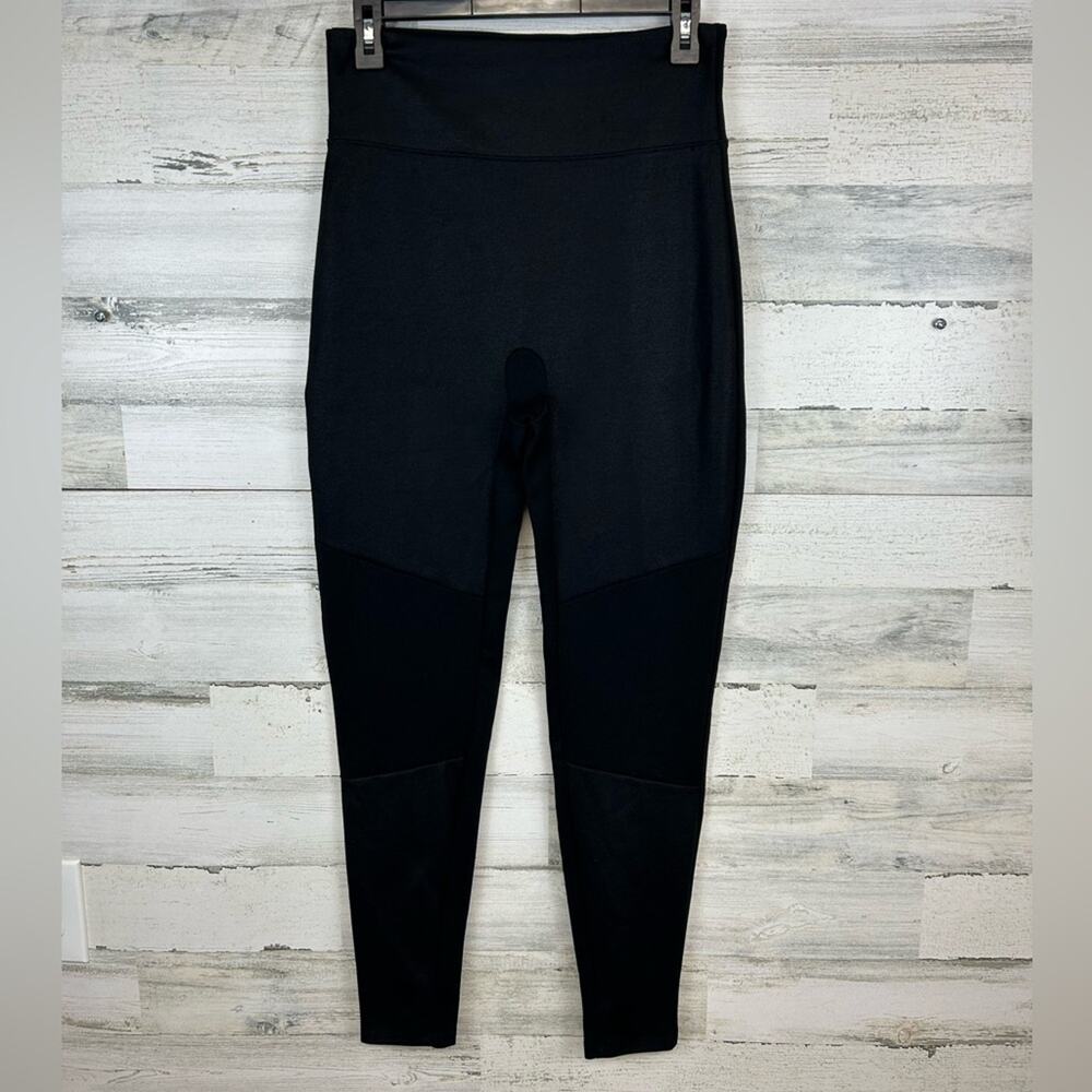 Spanx Assets Black Leggings Women's Size Large